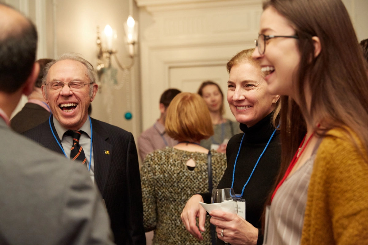 Corporate event photograph of guests enjoying themselves at the Vancouver Club